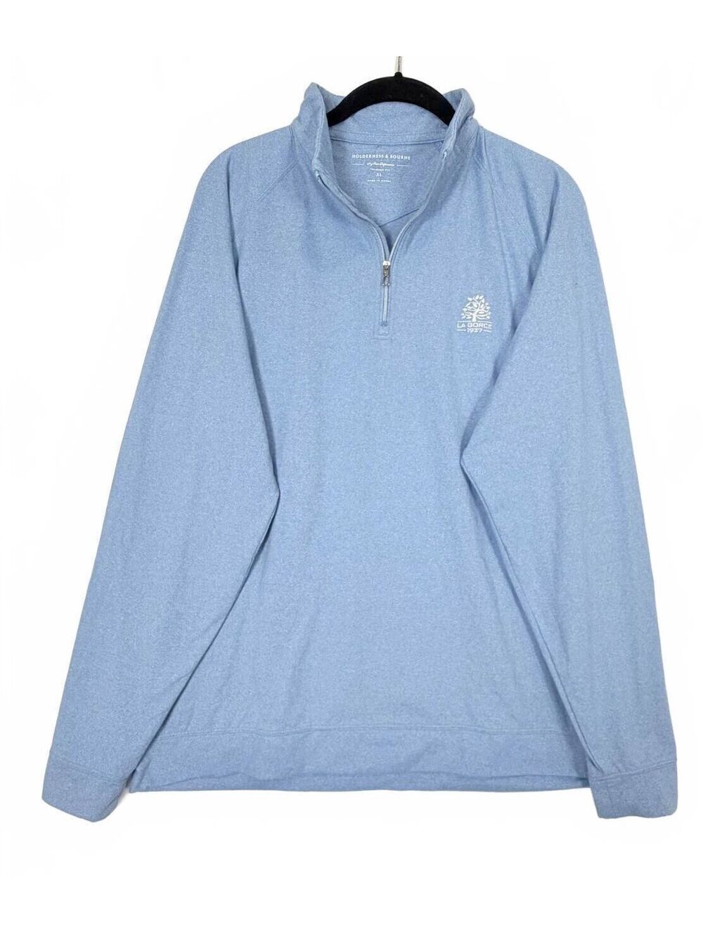 Holderness & Bourne Blue La Gorce CC Golf 1/4 Zip Pullover Men's XL